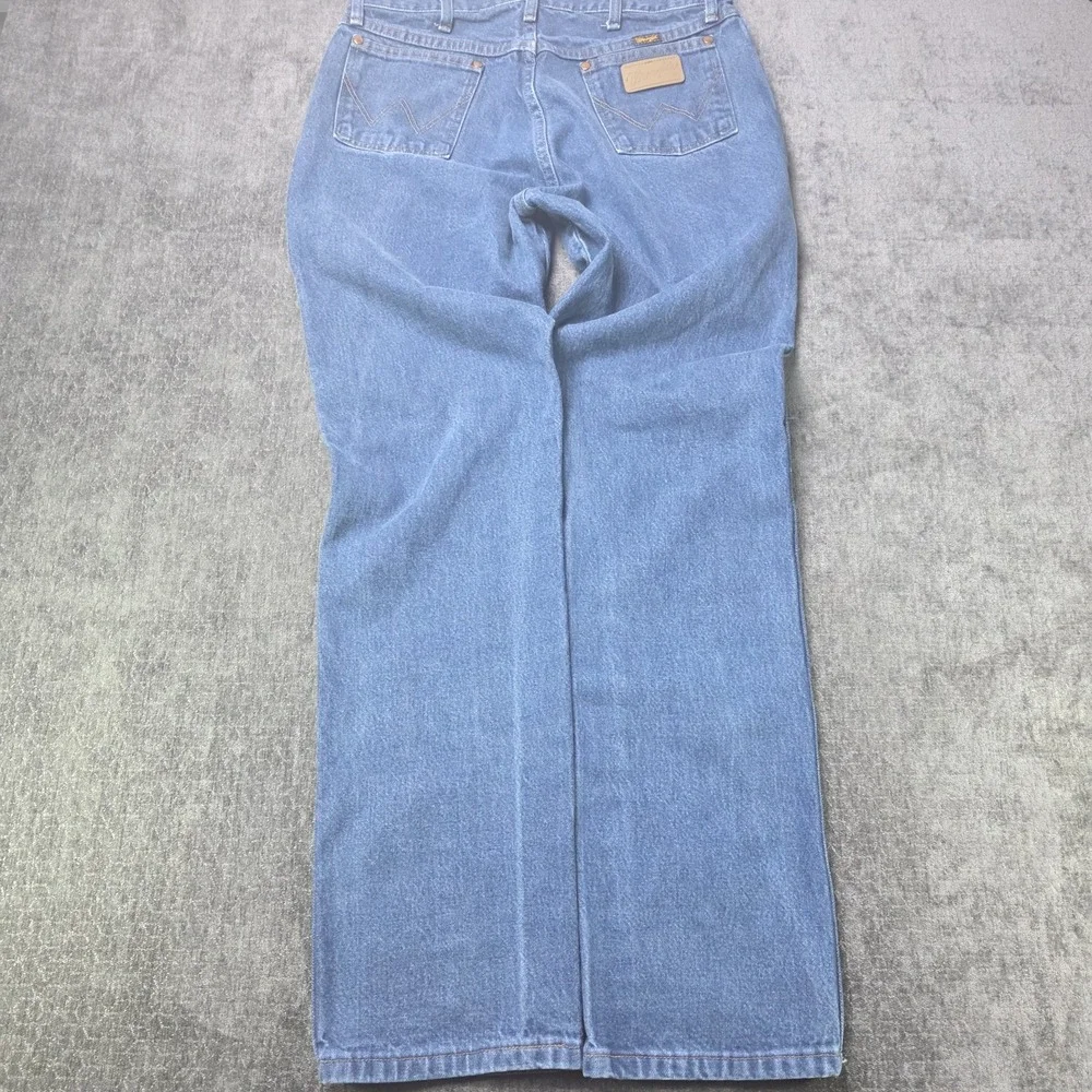 Wrangler Cowboy Cut Jeans Mens 34x34 (33x33) Medium Wash Straight Rodeo Western